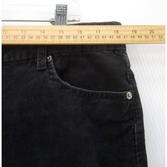 J Crew Jeans 33 Short Corduroy Bootcut Trousers Stretch Preppy Dark - Picture 3 of 8